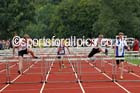 Mens and Boys hurdles at the Northern Inter-Counties under-17s and 15s at Witton Park, Blackburn. Photo: David T. Hewitson/Sports for All Pics